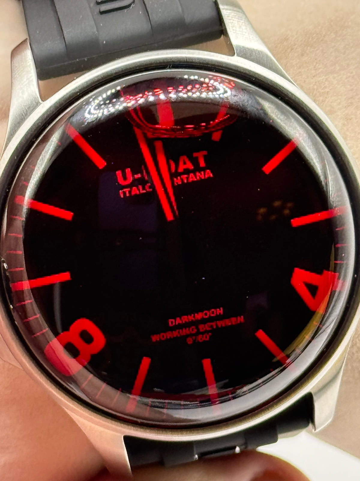 U-Boat Darkmoon Red SS Capsoil 44mm Men’s Watch – 8465/B — view 21