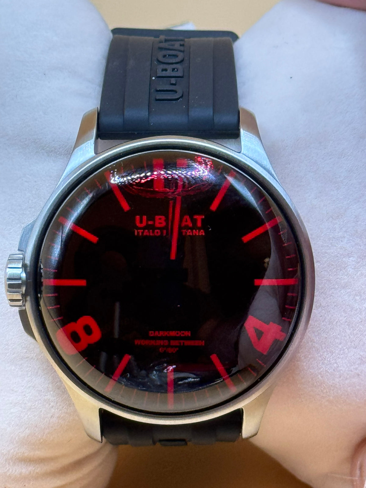 U-Boat Darkmoon Red SS Capsoil 44mm Men’s Watch – 8465/B — view 22