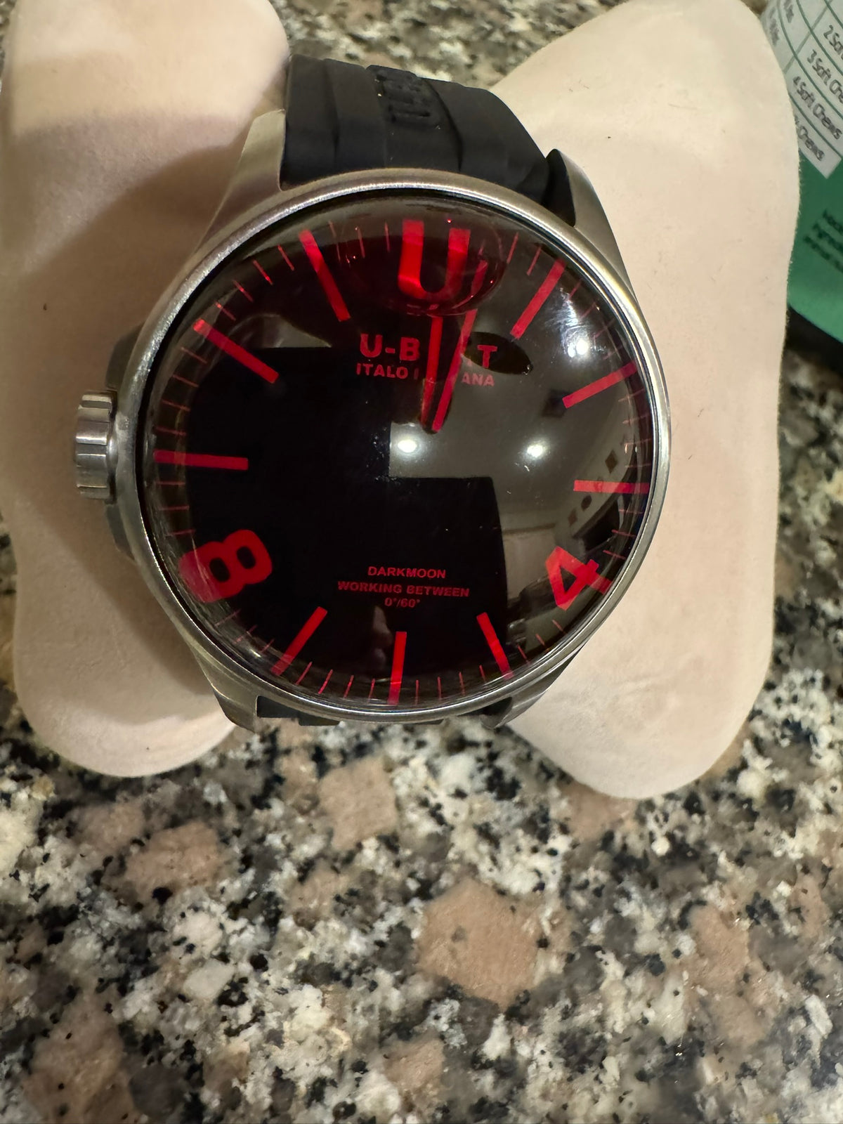 U-Boat Darkmoon Red SS Capsoil 44mm Men’s Watch – 8465/B — view 24