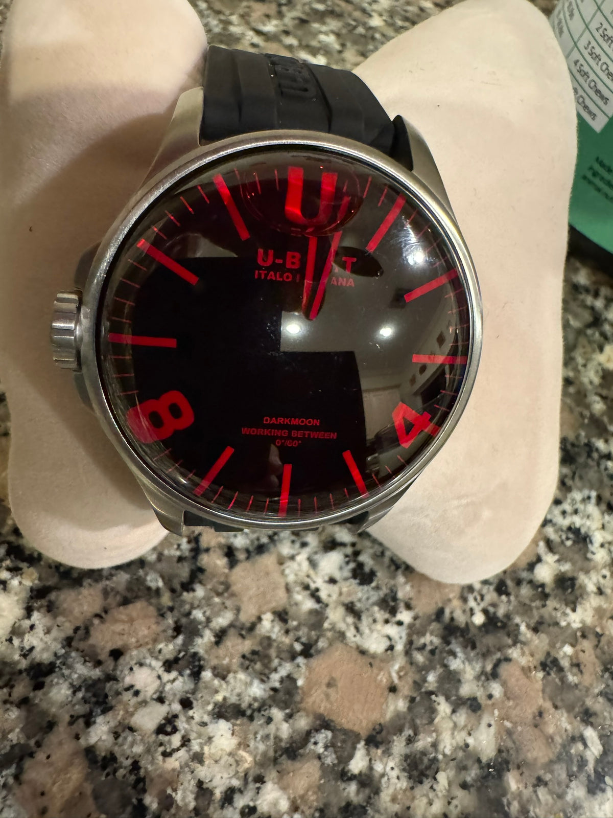 U-Boat Darkmoon Red SS Capsoil 44mm Men’s Watch – 8465/B — view 25
