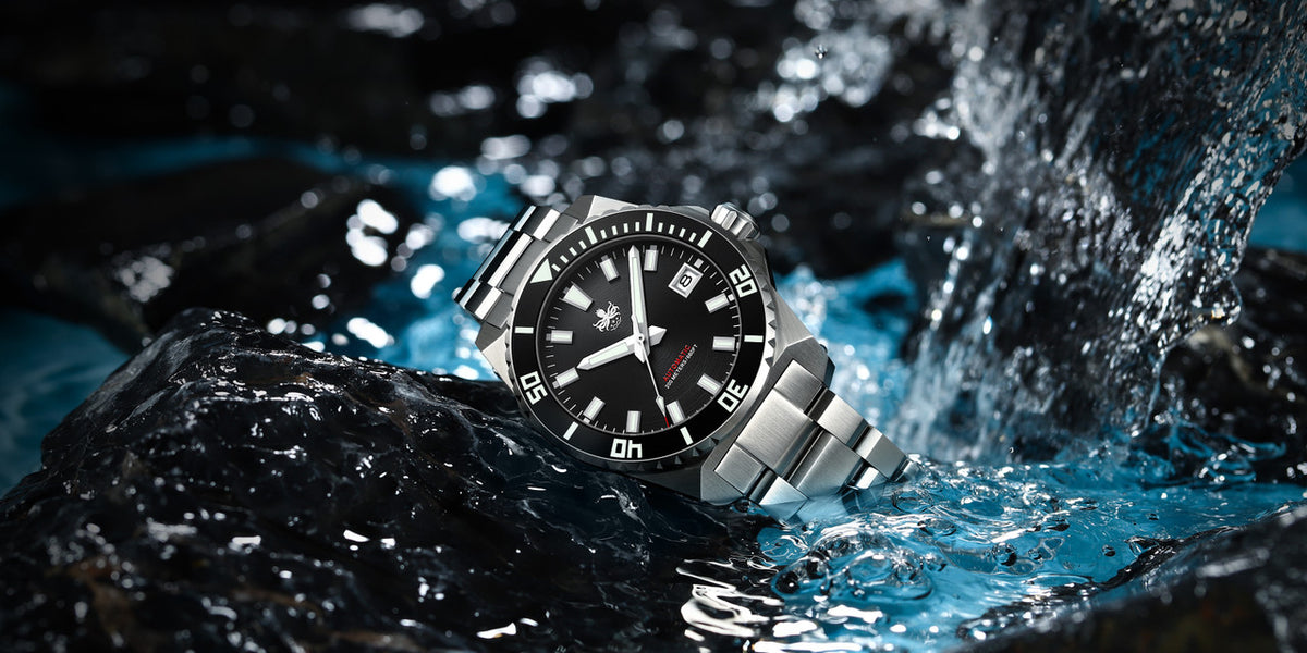 PHOIBOS LEVIATHAN 200M Automatic Diver Watch PY054C Black — view 7