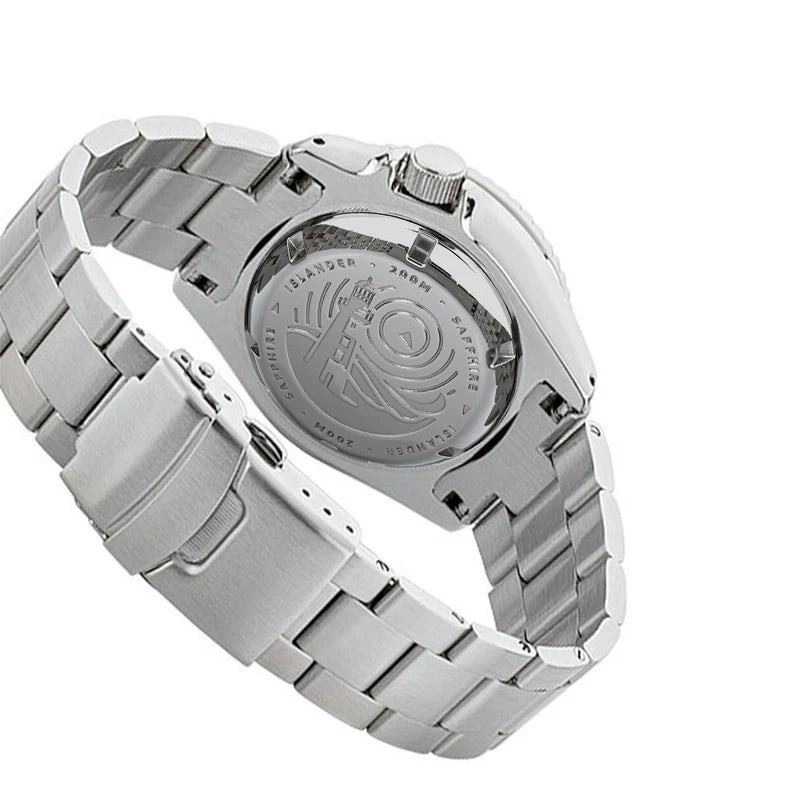 Islander ISL-02 Automatic Dive Watch – Black Dial – Sapphire Crystal – Luminous Ceramic Bezel – 200M — view 6