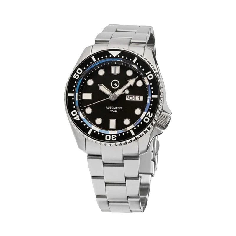 Islander ISL-02 Automatic Dive Watch – Black Dial – Sapphire Crystal – Luminous Ceramic Bezel – 200M — view 5