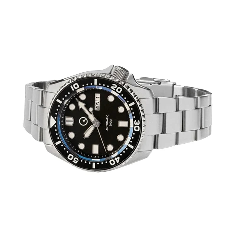 Islander ISL-02 Automatic Dive Watch – Black Dial – Sapphire Crystal – Luminous Ceramic Bezel – 200M — view 4