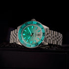 Islander Northport Hi-Beat Automatic Dive Watch – Seafoam Green &amp; White Ripple Dial | ISL-155 view 2