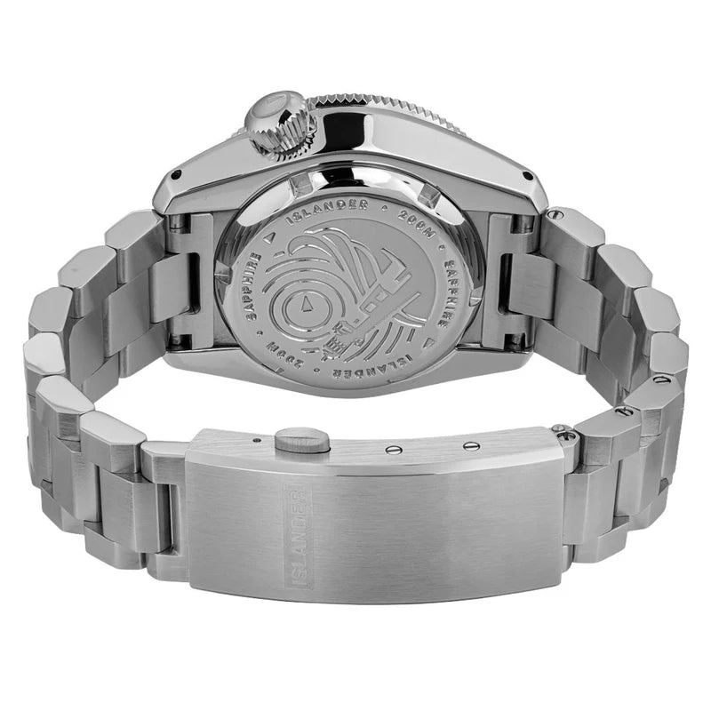 Islander JFK Automatic GMT ISL-206 – White Cloud Dial &amp; Pepsi Bezel – 200M — view 6