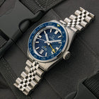 Islander Automatic GMT Dive Watch – Blue Waffle Dial | ISL-214 view 2