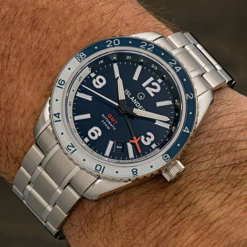 Islander Republic Traveler GMT ISL-238 – Blue Dial – Miyota 9075 True GMT — view 7