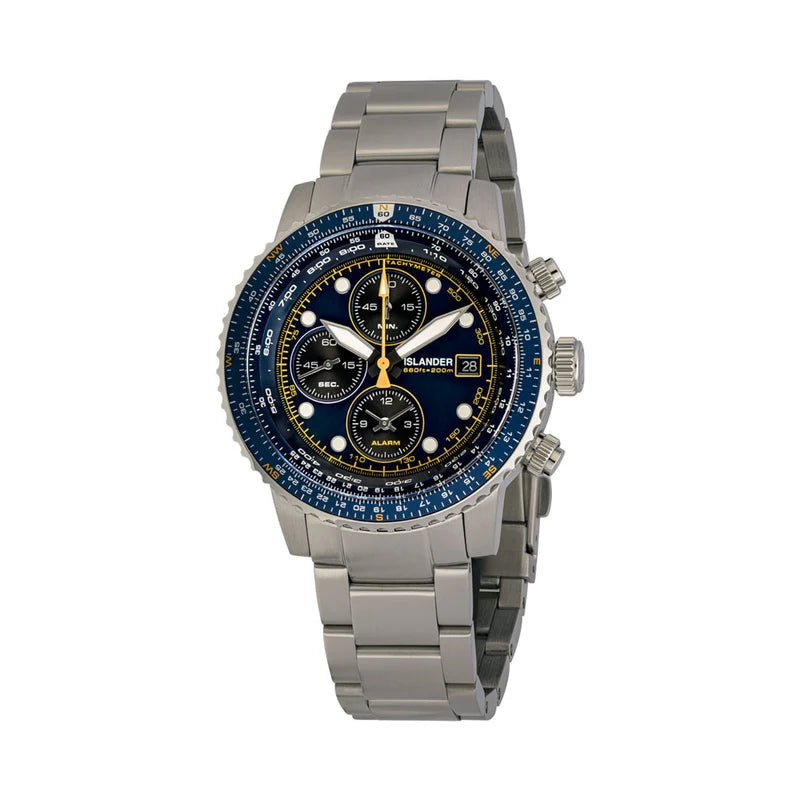 Islander Calverton Flight Chronograph Alarm Watch – Blue Dial – ISL-283 — view 8
