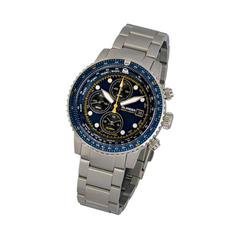 Islander Calverton Flight Chronograph Alarm Watch – Blue Dial – ISL-283 — view 9