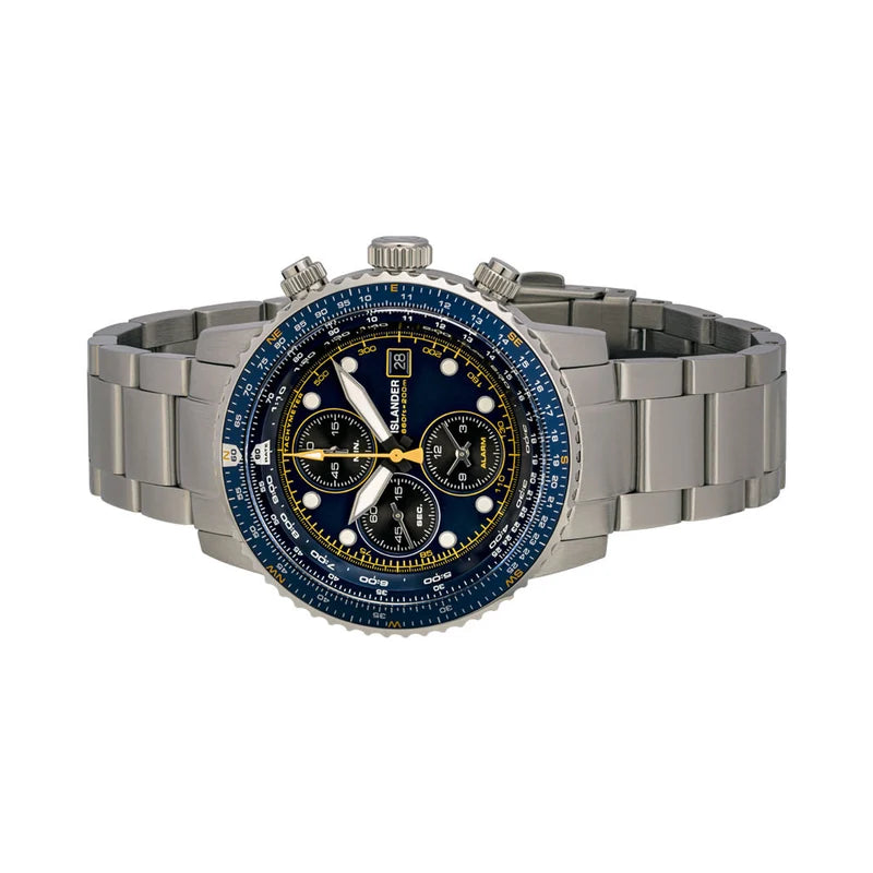 Islander Calverton Flight Chronograph Alarm Watch – Blue Dial – ISL-283 — view 10