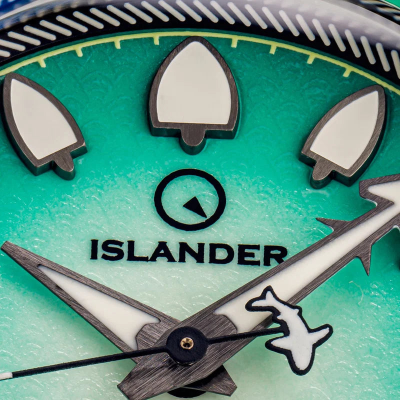 Islander Hudson “Harpoon Diver” ISL-305 – Degrading Sea Green Dial – 200M Automatic — view 15