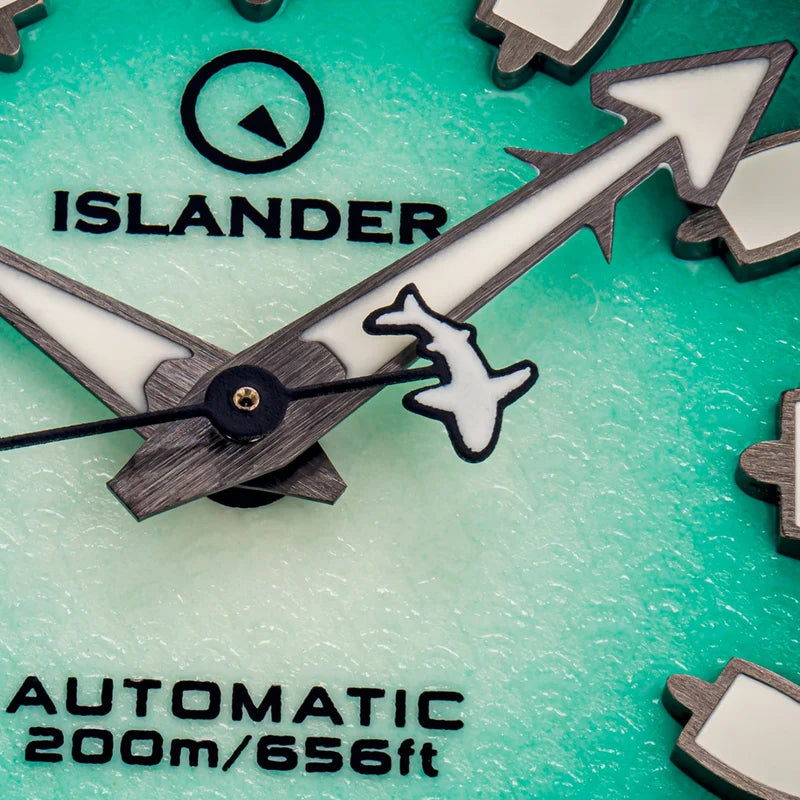 Islander Hudson “Harpoon Diver” ISL-305 – Degrading Sea Green Dial – 200M Automatic — view 14