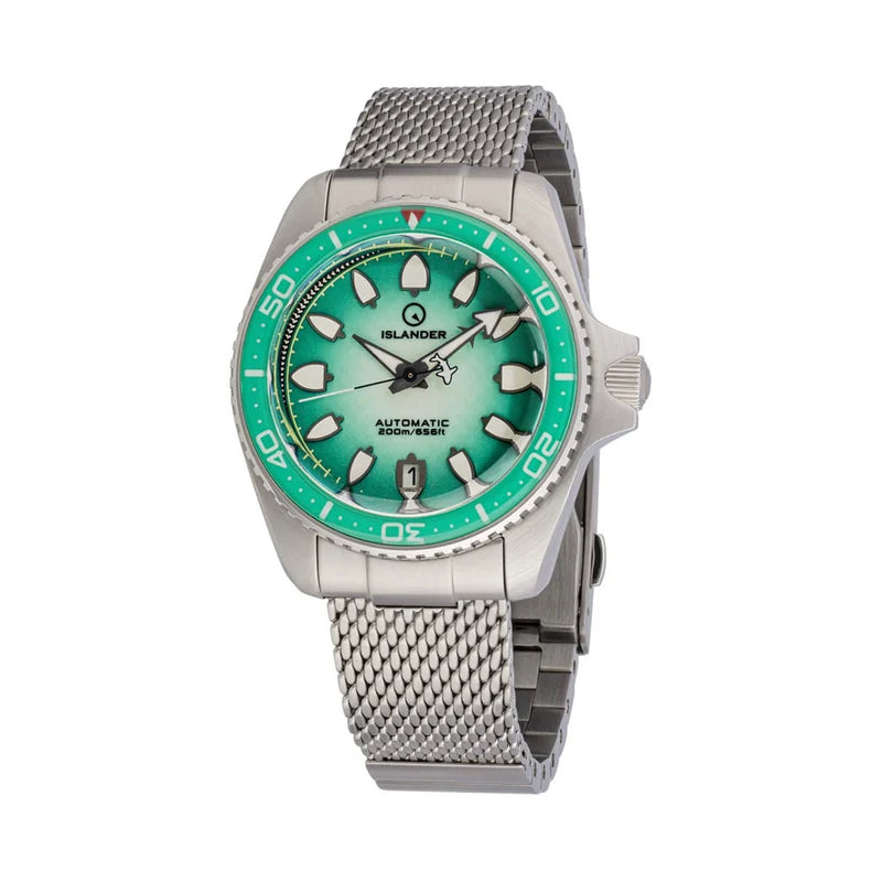 Islander Hudson “Harpoon Diver” ISL-305 – Degrading Sea Green Dial – 200M Automatic — view 9