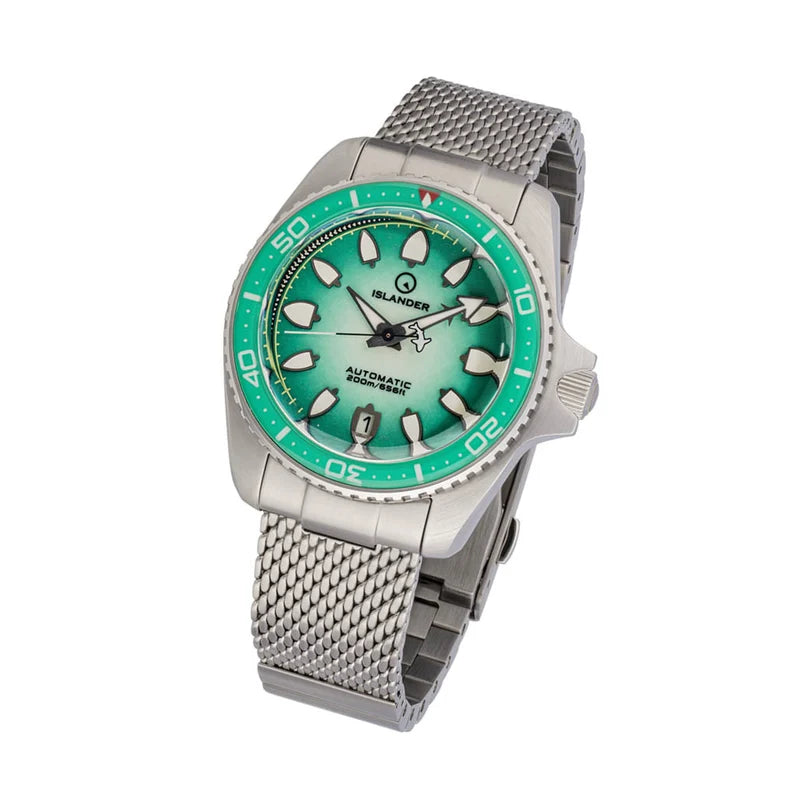 Islander Hudson “Harpoon Diver” ISL-305 – Degrading Sea Green Dial – 200M Automatic — view 8