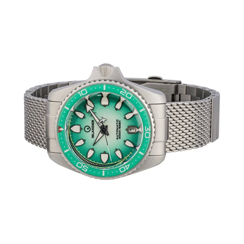 Islander Hudson “Harpoon Diver” ISL-305 – Degrading Sea Green Dial – 200M Automatic — view 7