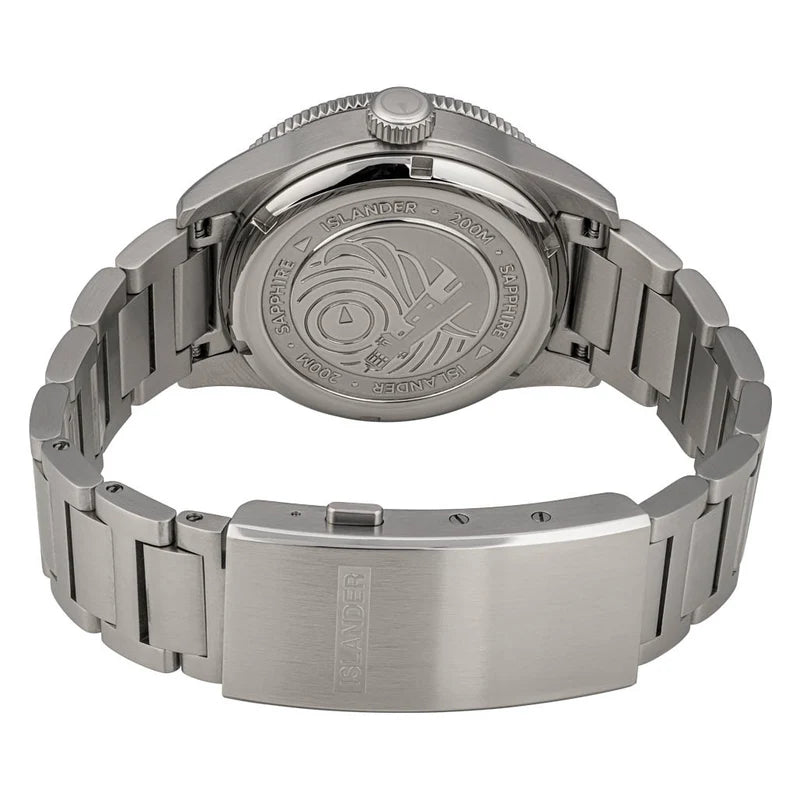 Islander Bayport ISL-310 – Maroon Wave Dial – 200M Automatic Dive Watch — view 5