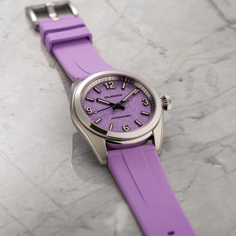 Islander Brookville Calligraphy Edition – Lavender Parchment Dial – ISL-321 — view 4