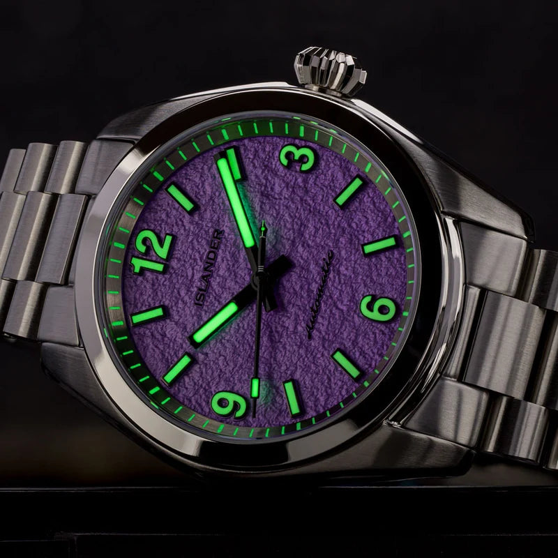 Islander Brookville Calligraphy Edition – Lavender Parchment Dial – ISL-321 — view 8