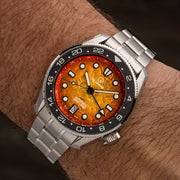 Islander JFK Automatic GMT Watch with Sunset Orange Dial — view 13