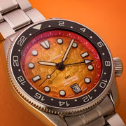 Islander JFK Automatic GMT Watch with Sunset Orange Dial — view 12