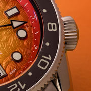 Islander JFK Automatic GMT Watch with Sunset Orange Dial — view 9
