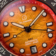 Islander JFK Automatic GMT Watch with Sunset Orange Dial — view 8