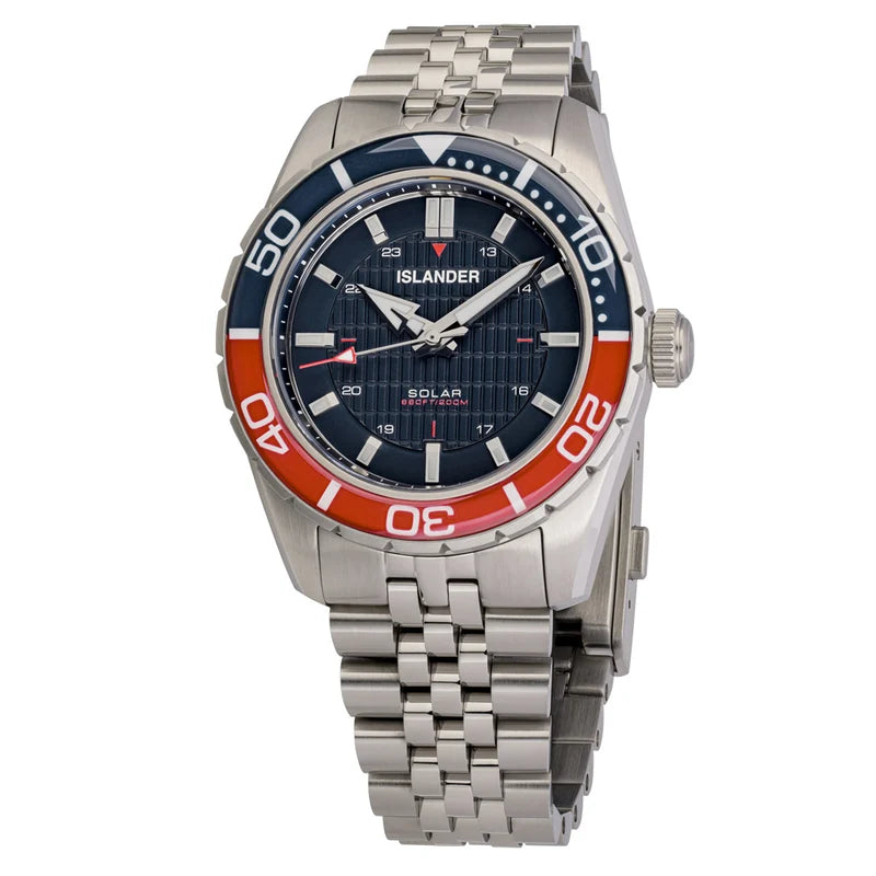 Islander Saltaire ISL-357 – 38mm Solar Dive Watch – Blue Dial – 200M — view 12