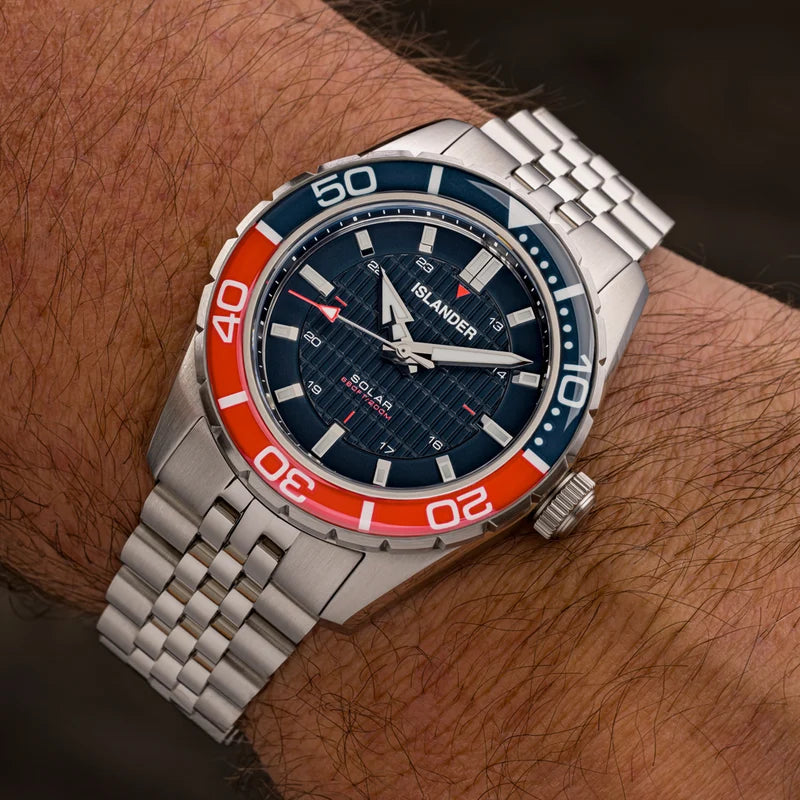 Islander Saltaire ISL-357 – 38mm Solar Dive Watch – Blue Dial – 200M — view 9