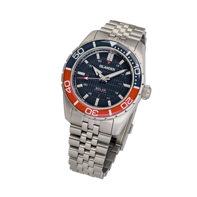 Islander Saltaire ISL-357 – 38mm Solar Dive Watch – Blue Dial – 200M — view 4