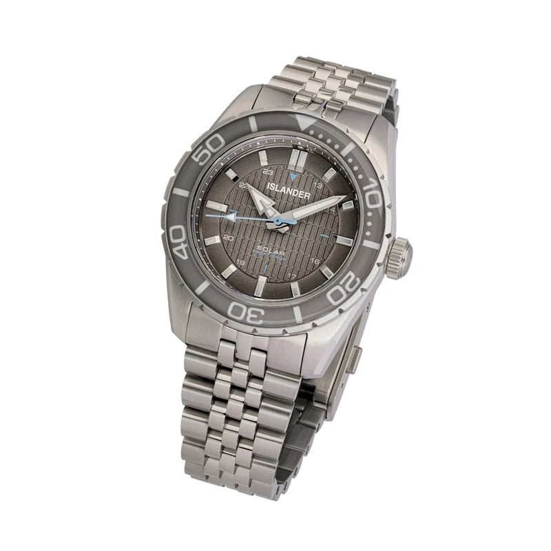 Islander Saltaire ISL-359 – 38mm Solar Dive Watch – Grey Dial – 200M — view 3