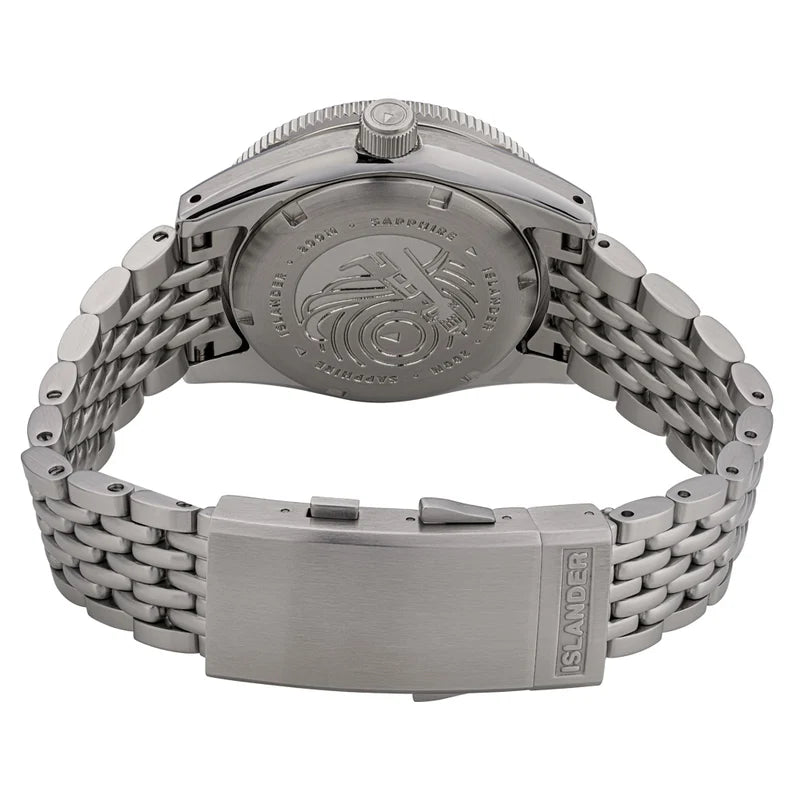 Islander Northport Automatic Dive Watch – Khaki to White Ripple Dial | ISL-361 — view 8