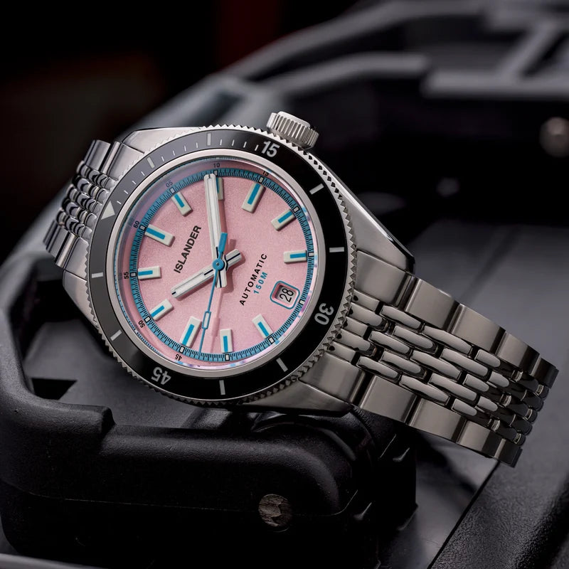 Islander Port Jefferson Automatic Skin Diver – Miami Pink Dial | ISL-372 — view 5