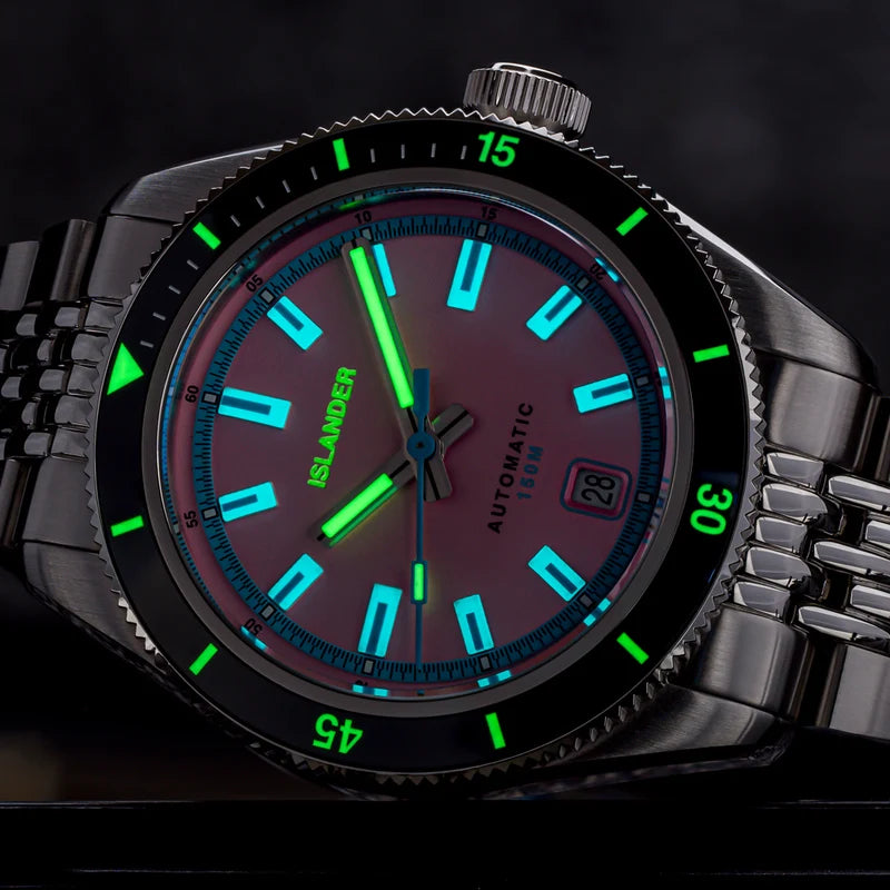 Islander Port Jefferson Automatic Skin Diver – Miami Pink Dial | ISL-372 — view 2