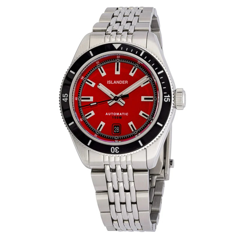 Islander Port Jefferson Automatic Skin Diver – Red Dial | ISL-375 — view 10