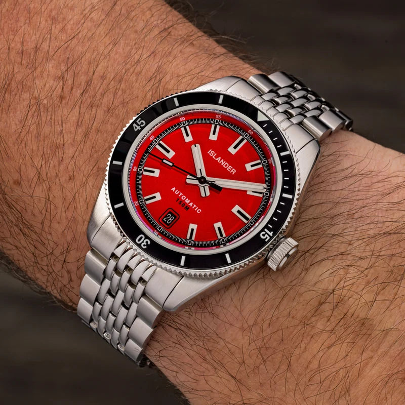 Islander Port Jefferson Automatic Skin Diver – Red Dial | ISL-375 — view 7