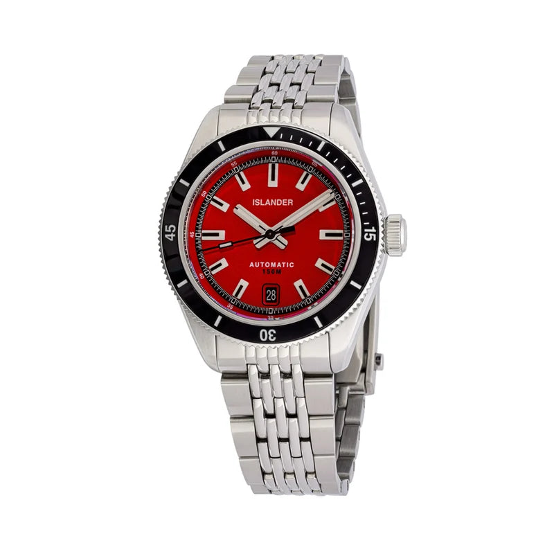 Islander Port Jefferson Automatic Skin Diver – Red Dial | ISL-375 — view 3