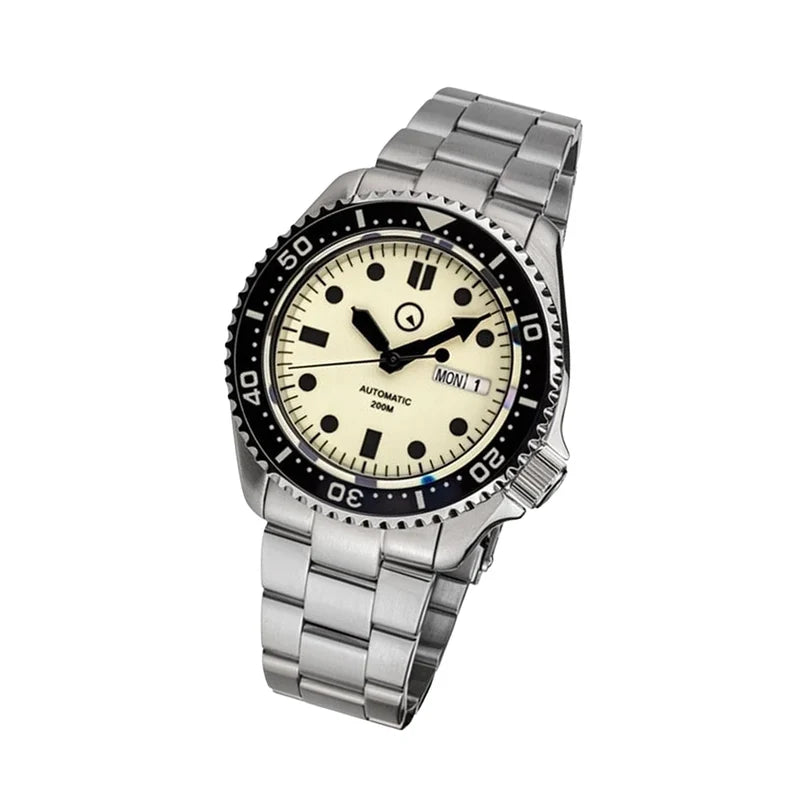 Islander ISL-61 Automatic Dive Watch – Cream Dial – 200M — view 5