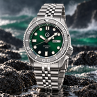 Islander Automatic Dive Watch – Sunburst Green Dial &amp; Embossed Ceramic Bezel | ISL-44 view 1