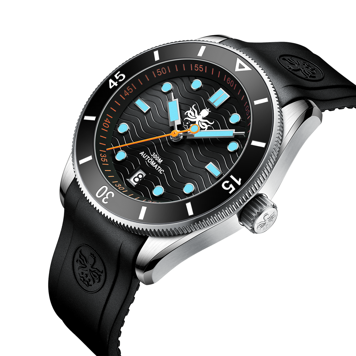 PHOIBOS WAVE MASTER PY010CR 300M Automatic Dive Watch Black — view 3