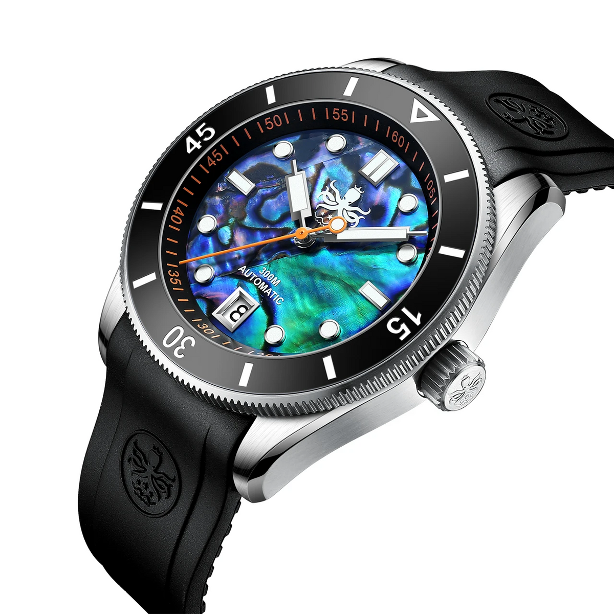PHOIBOS WAVE MASTER PY010ER 300M Automatic Dive Watch – Abalone Shell — view 2