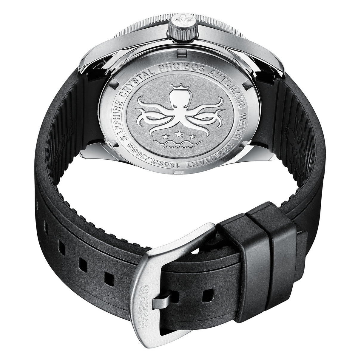 PHOIBOS WAVE MASTER PY010CR 300M Automatic Dive Watch Black — view 4