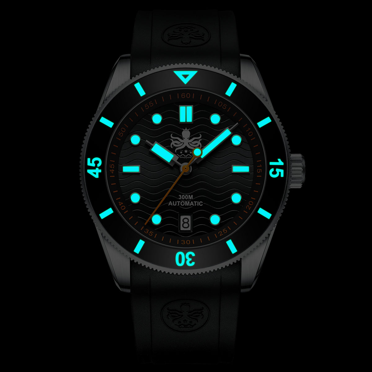 PHOIBOS WAVE MASTER PY010CR 300M Automatic Dive Watch Black — view 5