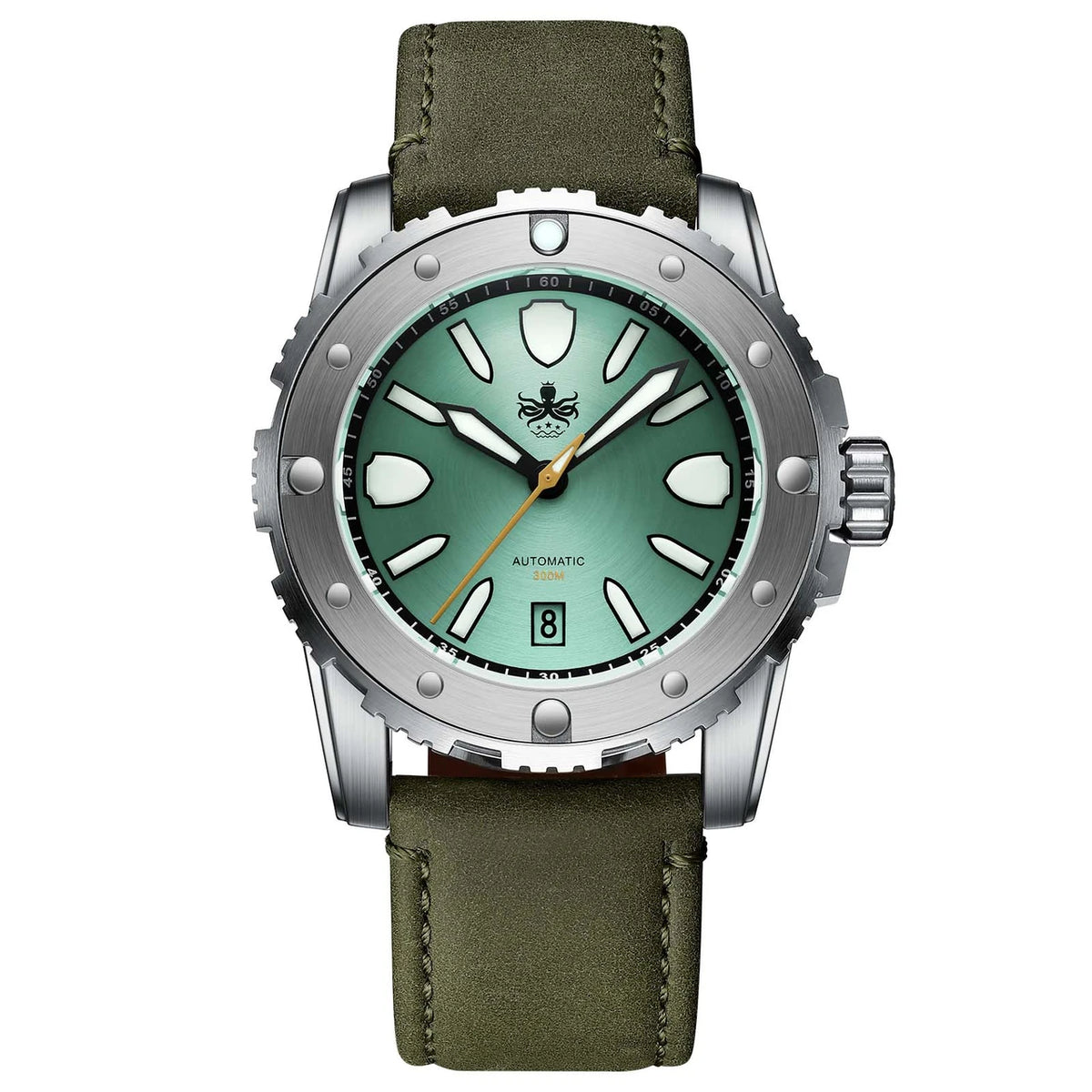 PHOIBOS Great Wall PY045A – Green – 300M Automatic Diver – Limited Edition 800 Units — view 6