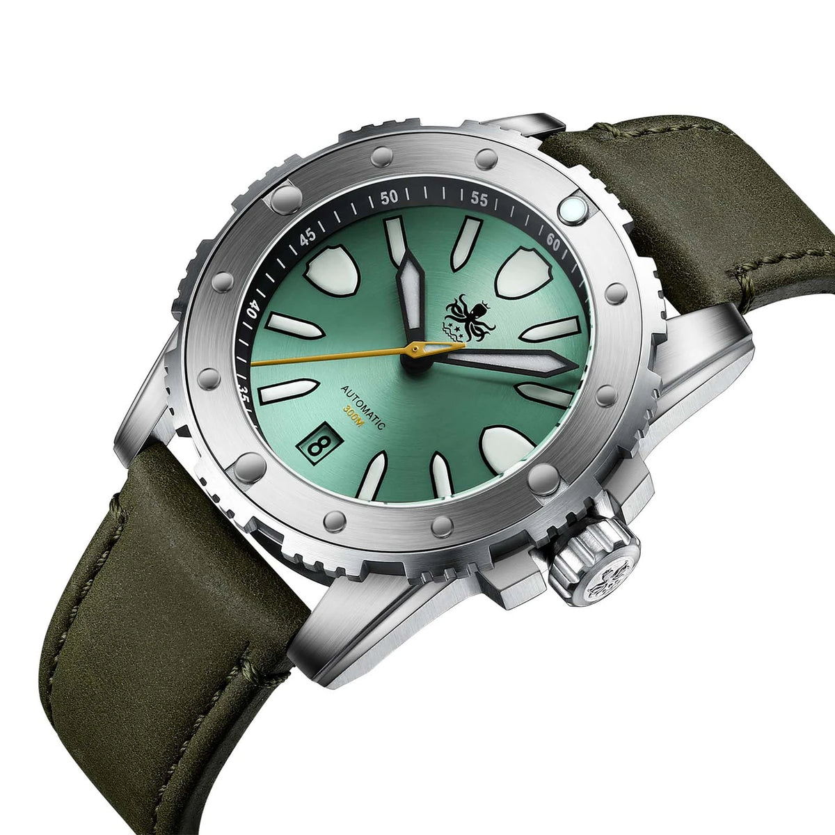 PHOIBOS Great Wall PY045A – Green – 300M Automatic Diver – Limited Edition 800 Units — view 5
