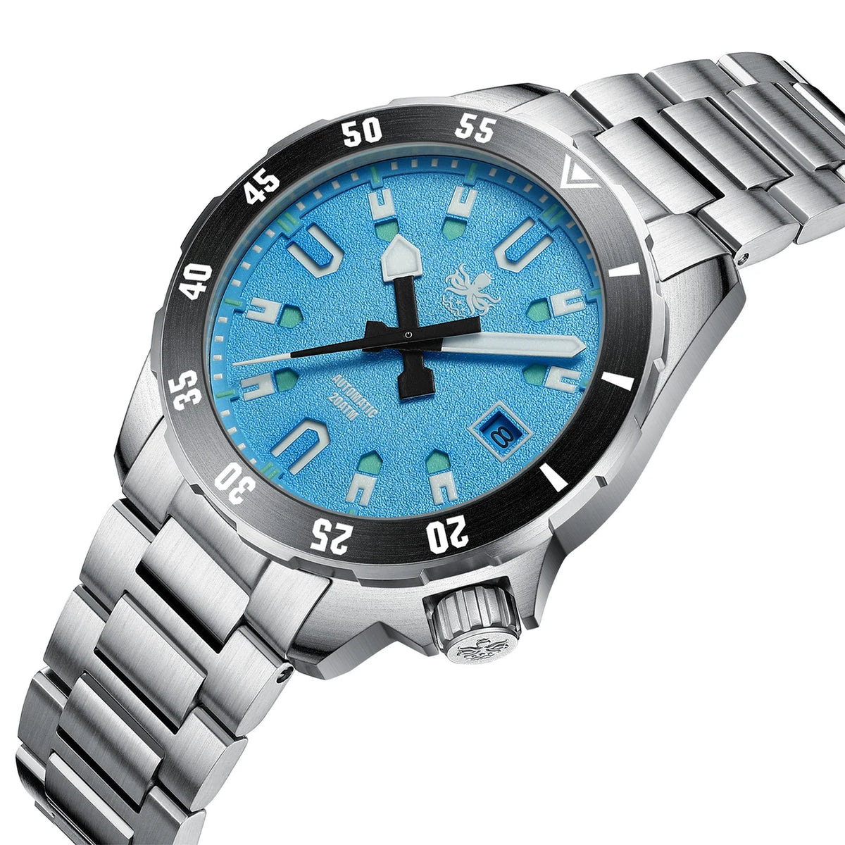 PHOIBOS Apollo PY056B – Blue – 200M Automatic Diver "High Beat" Movement — view 3