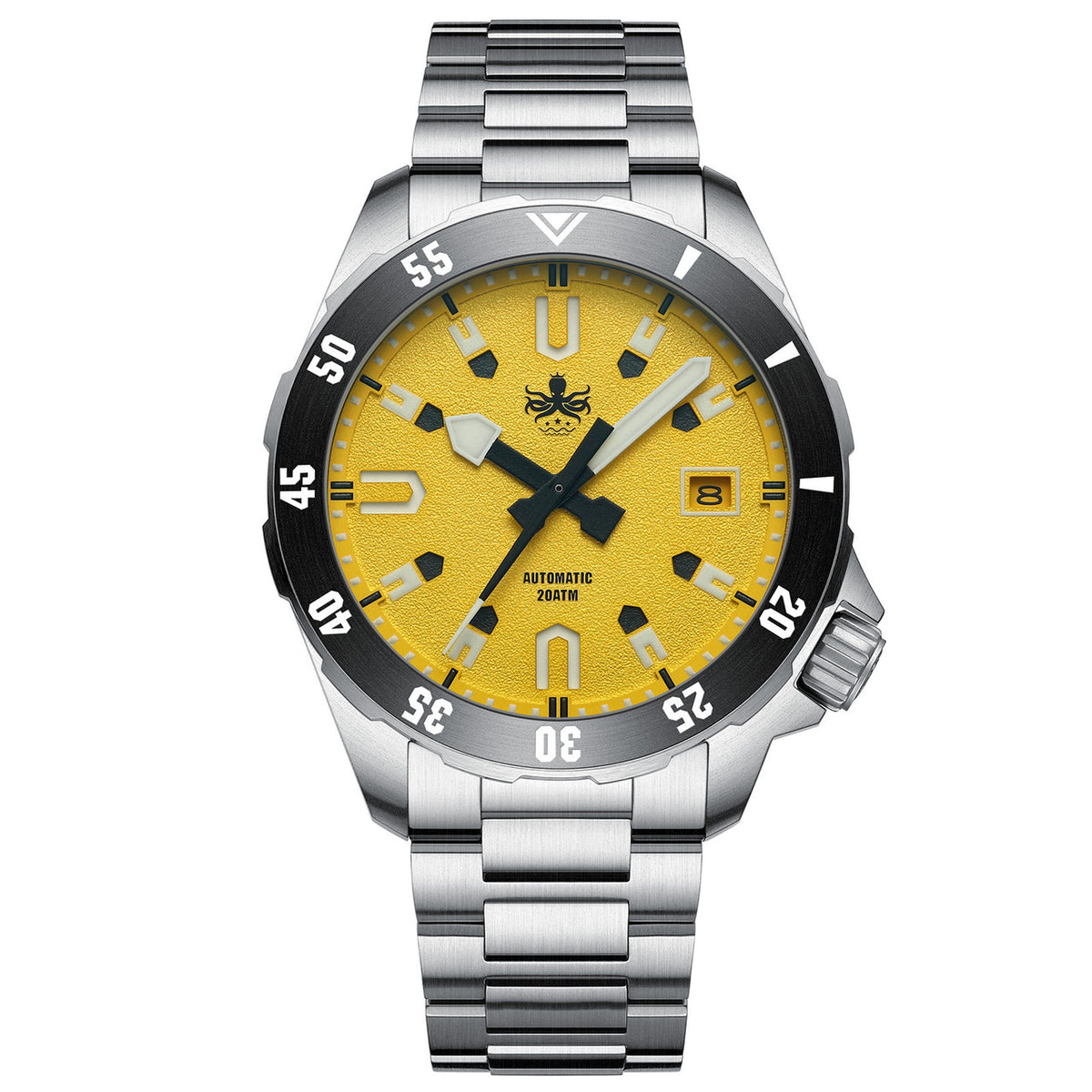PHOIBOS Apollo PY056F – Yellow – 200M Automatic Diver "High Beat" Movement — view 2