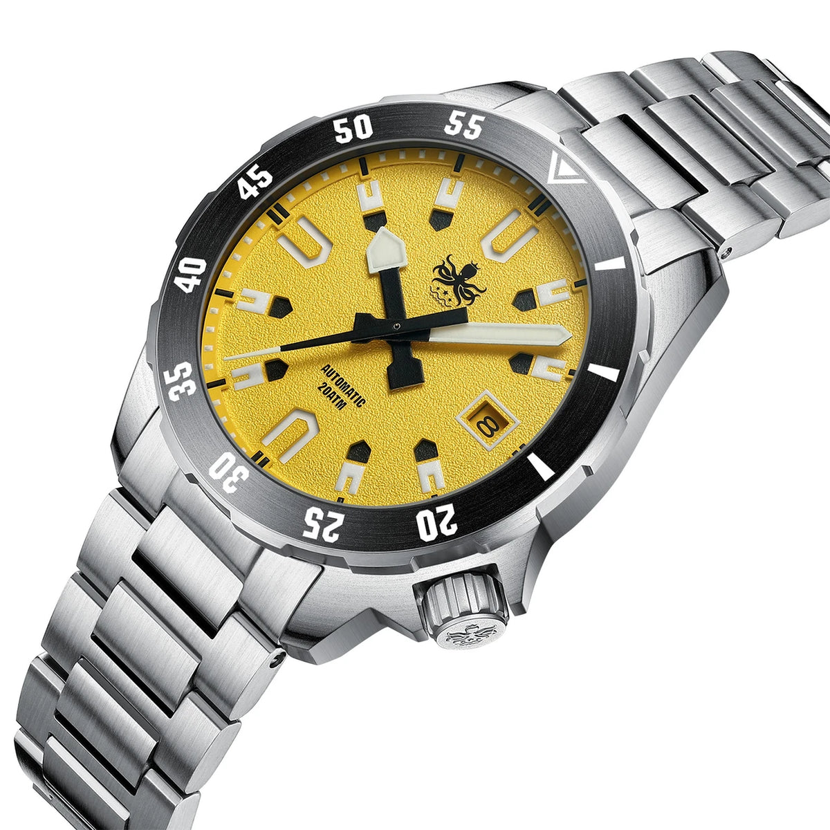 PHOIBOS Apollo PY056F – Yellow – 200M Automatic Diver "High Beat" Movement — view 3