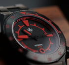 PHOIBOS Depth Hunter DLC PY060DX – Black – 300M Automatic Diver "High Beat" Movement view 3