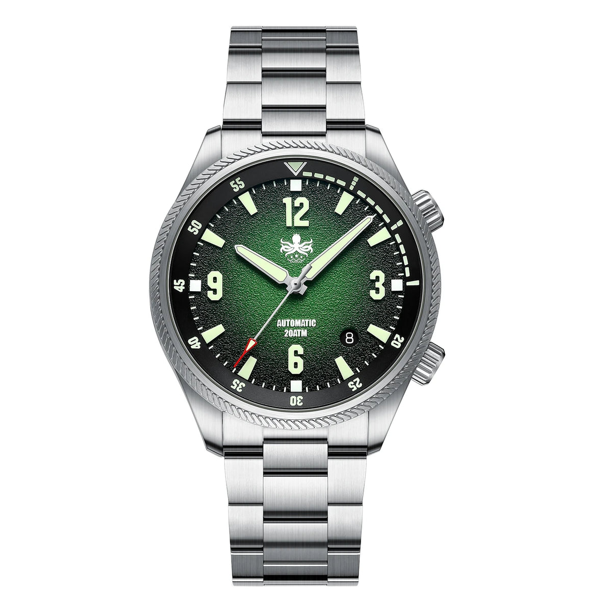 PHOIBOS Storm Corsair PY063A – Green – 200M Automatic Diver — view 7